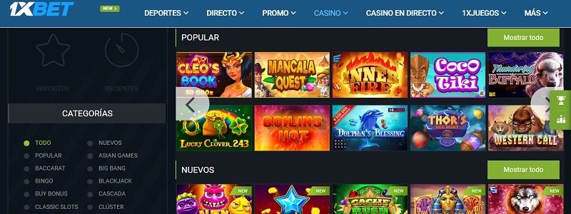1xbet casino online
