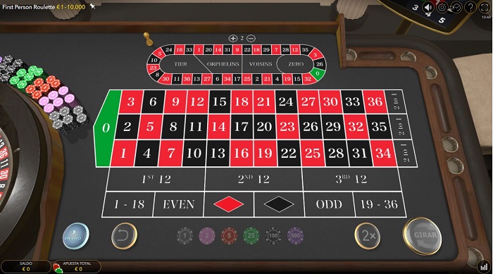 Ruleta en línea de Evolution Gaming