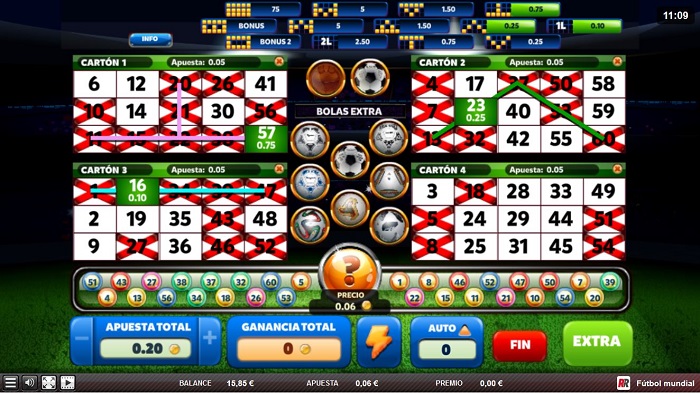 Video Bingo World Futbol de Red Rake Video Bingo World Futbol de Red Rake