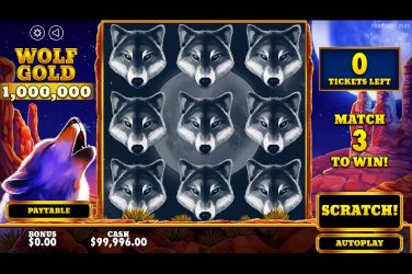 Wolf gold scratchcard – Tarjeta Rasca y Gana