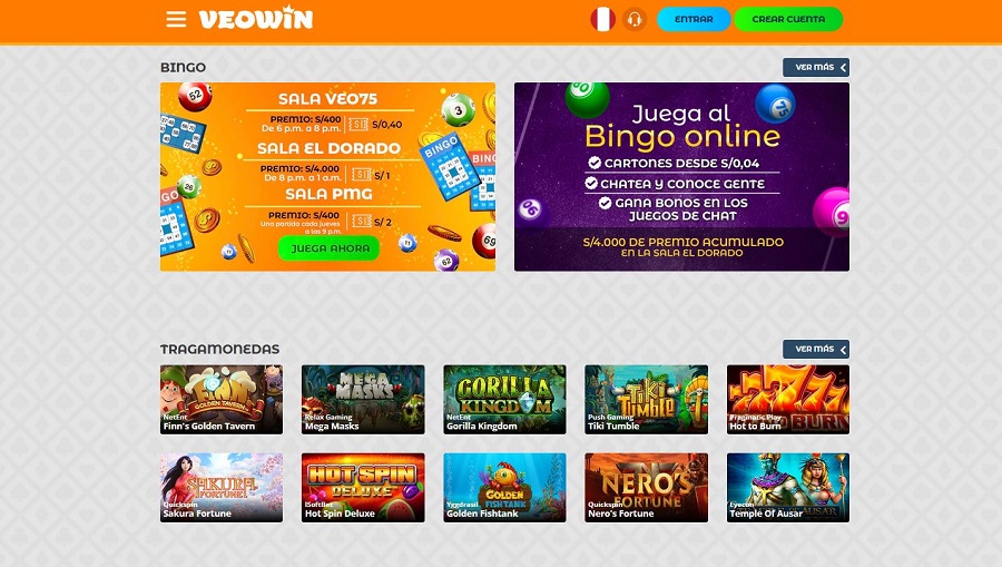 VeoWin Bingo Casino Online
