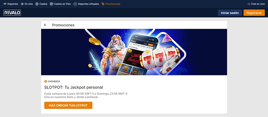 Promociones de Rivalo casino Online