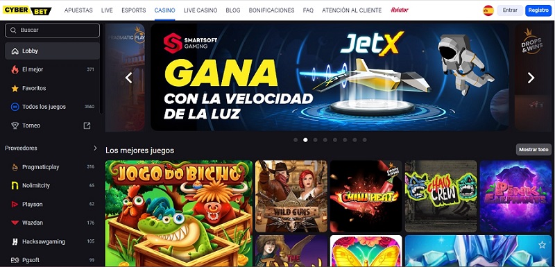 Cyberbet casinos online en Bolivia