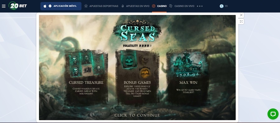 Cursed Seas jugar tragamonedas online