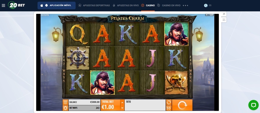Pirates Charm tragamonedas online en 20Bet casino