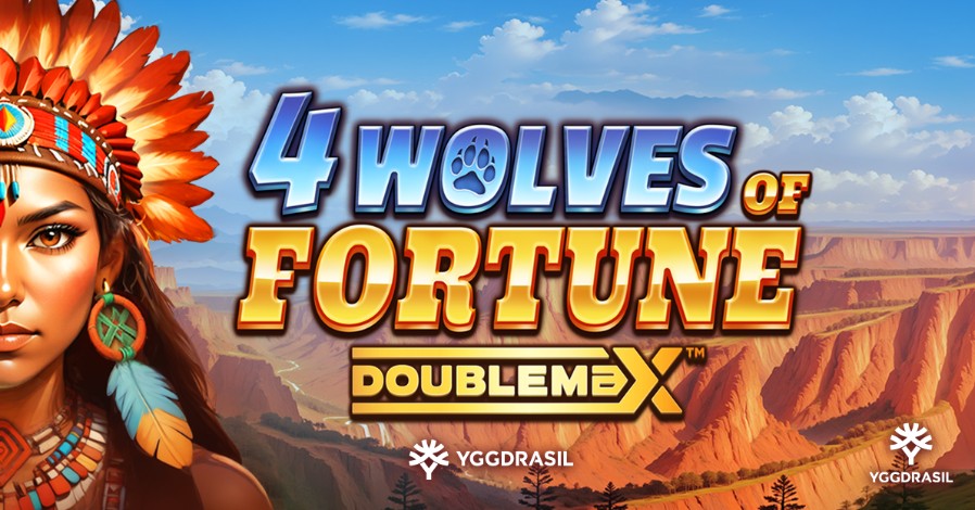 4 Wolves of Fortune se une a la serie GEM DoubleMax de Yggdrasil